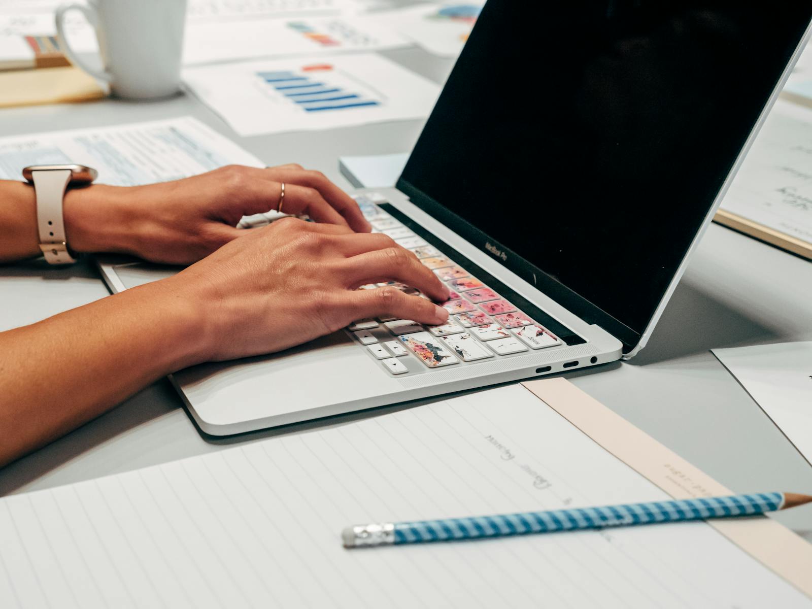 Risk management and trading plan concept