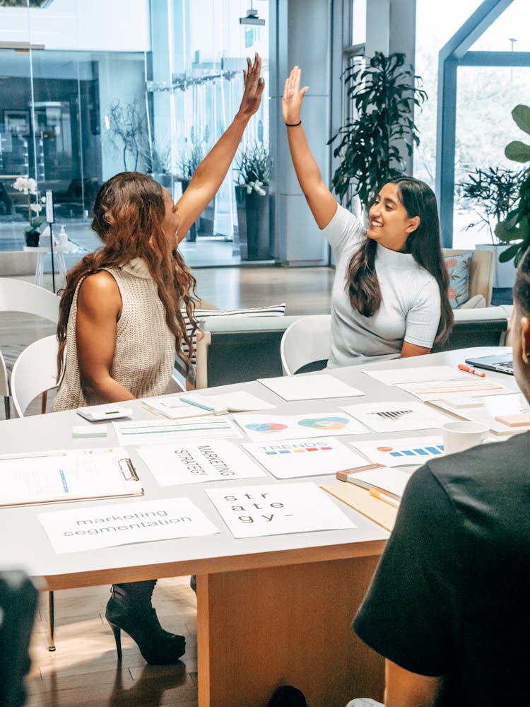 Women Doing High Five