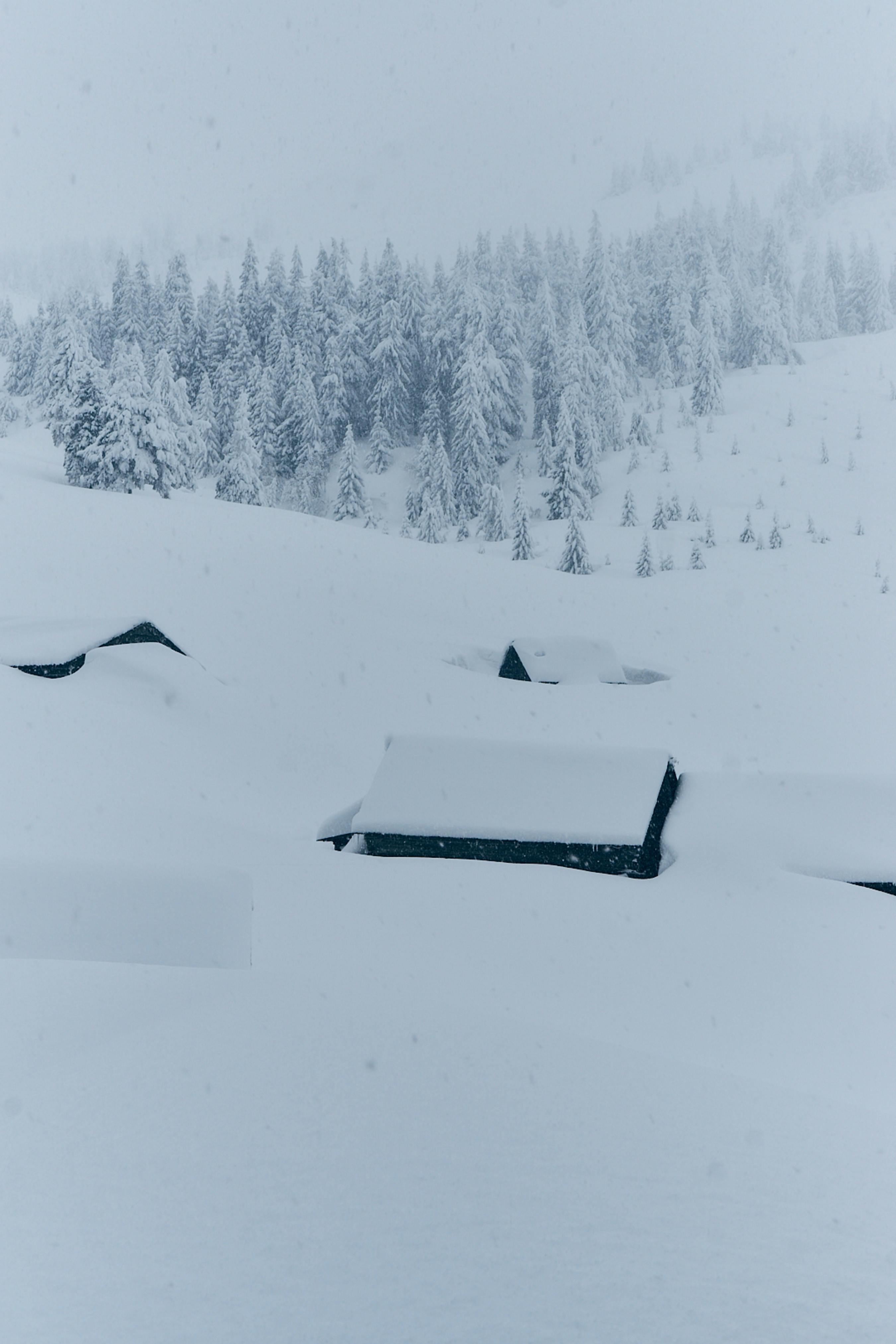 House on Riverbank with Town and Mountain behind · Free Stock Photo