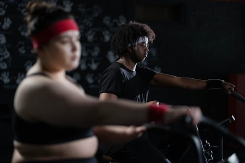 Selective Focus Photo of a Man Exercising