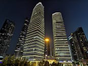 Buildings in the City at Night