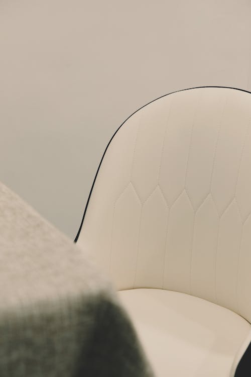 A Close-Up Shot of a White Chair