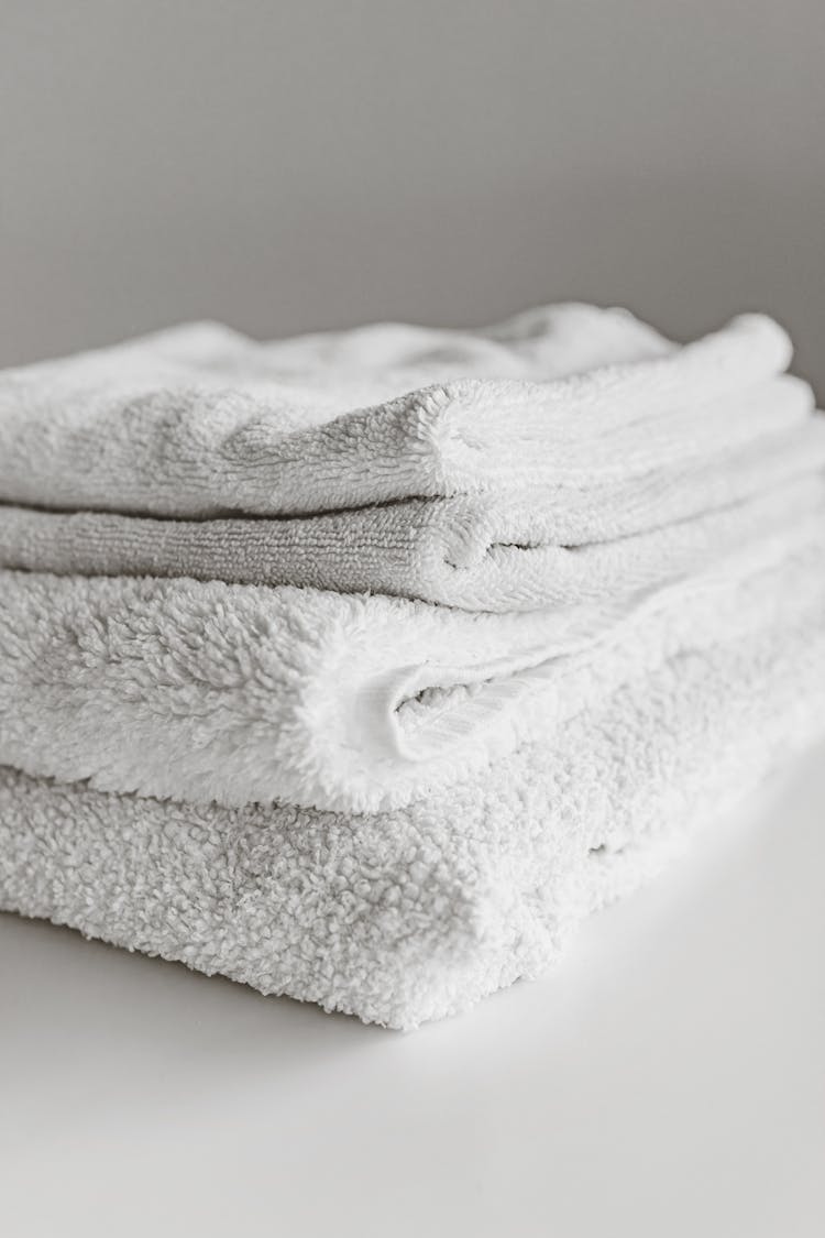 White Towels On White Table