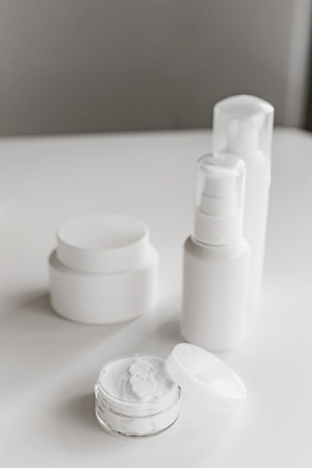 Body polish scrub in a ceramic bowl