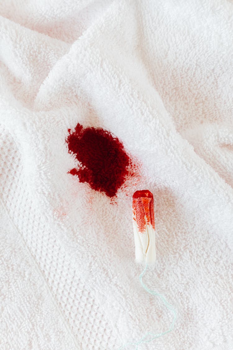 A Tampon With Blood