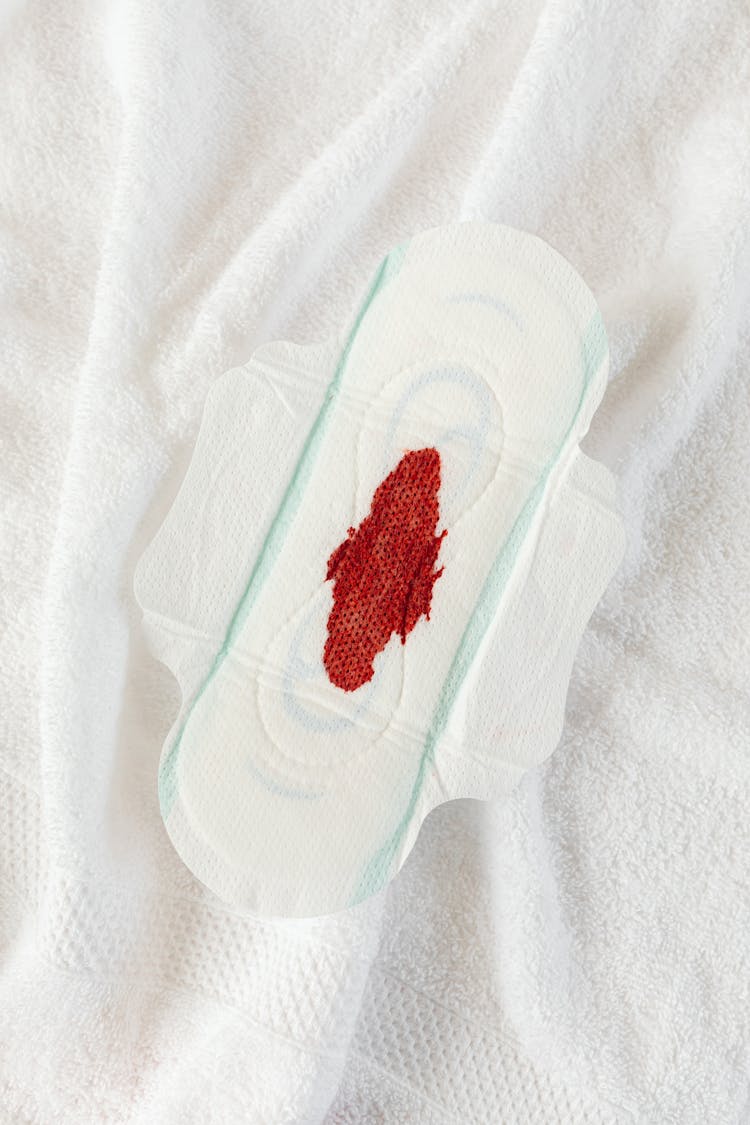 A Pad With Blood