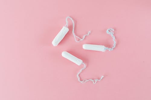 Tampon on a Pink Surface