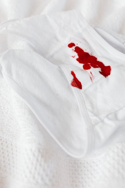 a Panty with Blood · Free Stock Photo