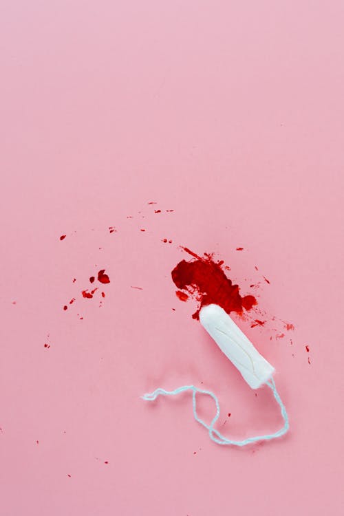 A Tampon with Blood