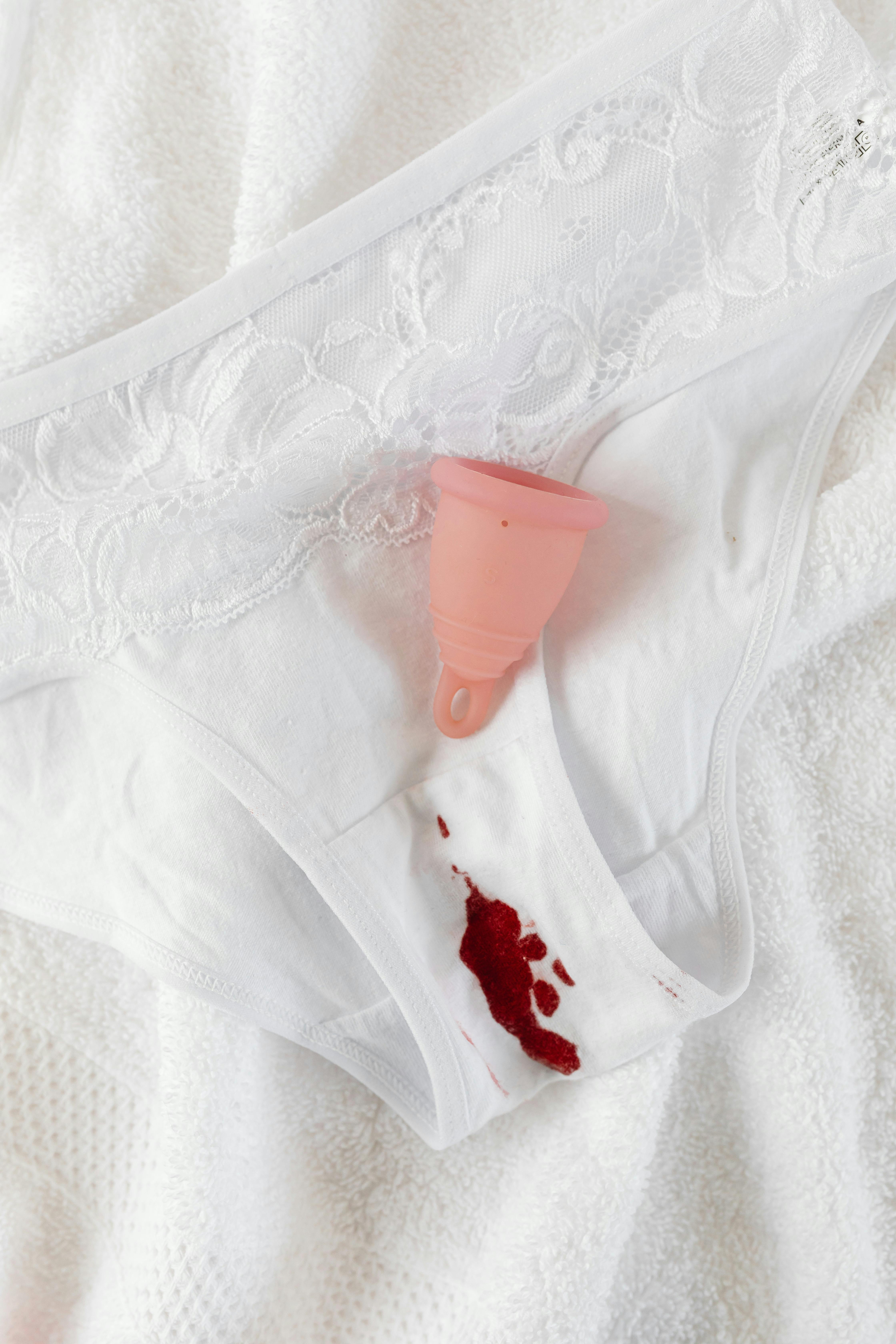 Beautiful Girl Blood Spot Panties First Period Stock Photo by ©eskymaks  457496150