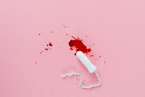 A Tampon with Blood