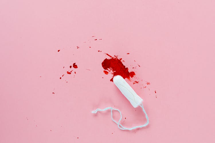 A Tampon With Blood