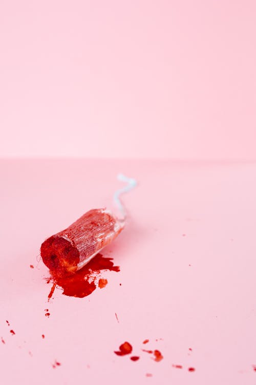 Blood on a Tampon