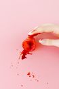 Person Holding Red Round Fruit