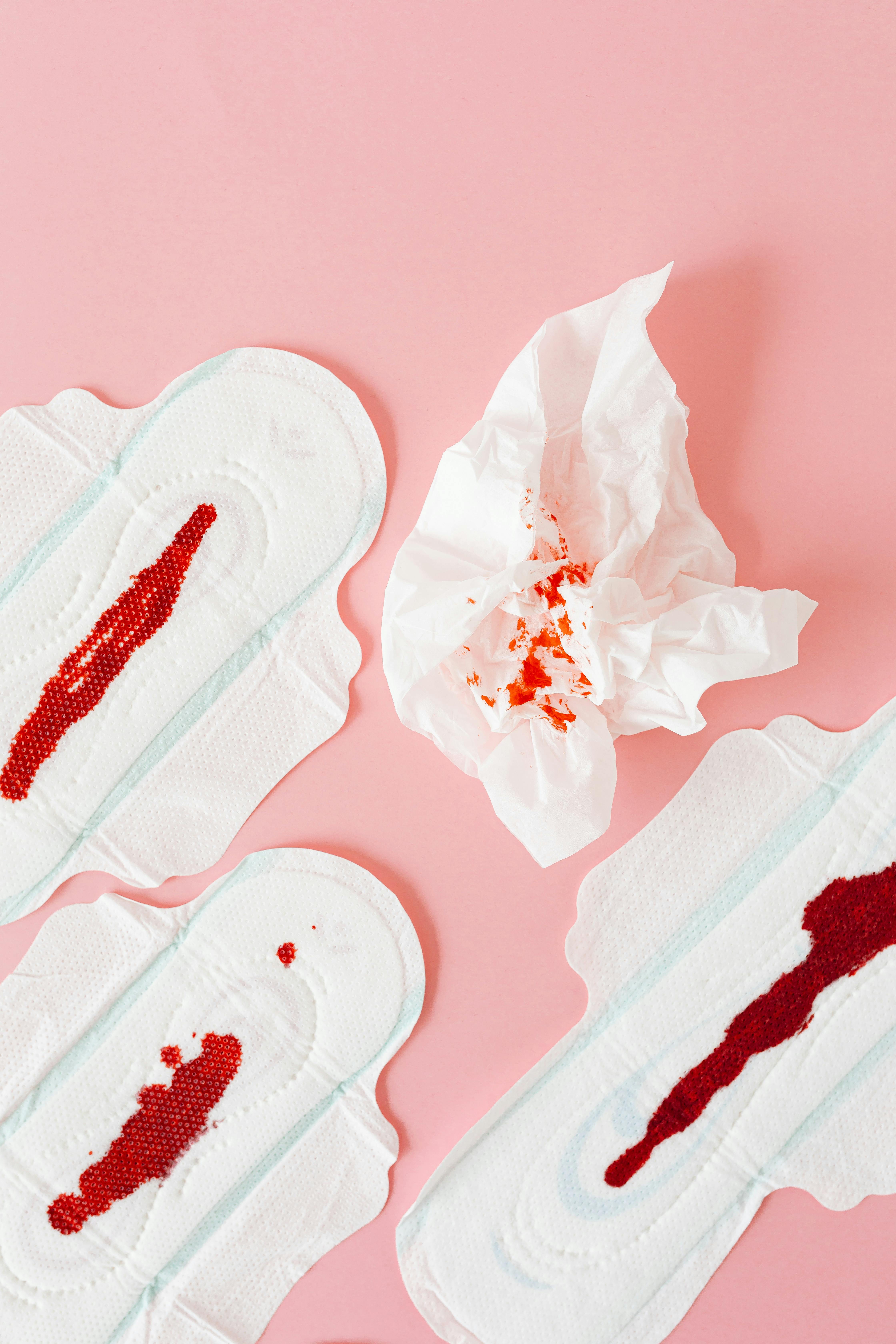 A Menstrual Pads with Blood · Free Stock Photo