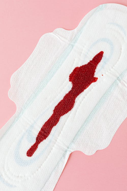 A Menstrual Pads with Blood · Free Stock Photo