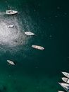 Aerial View of Boats on Water