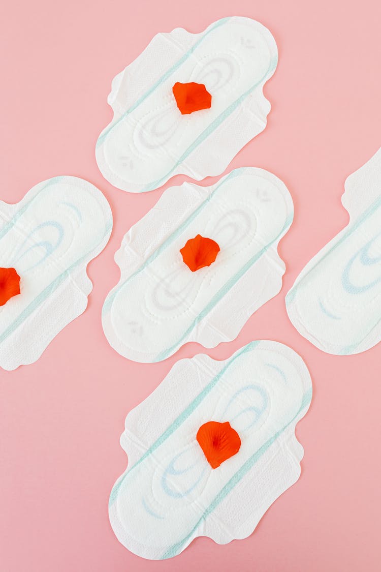 A Menstrual Pads With Petals