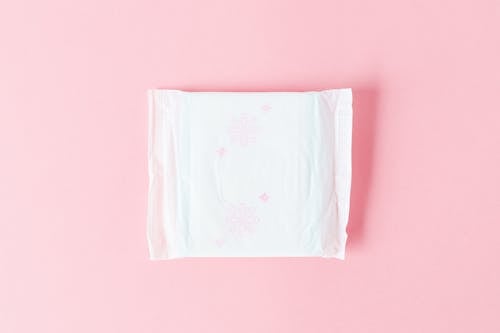Free White Sanitary Napkin on Pink Background Stock Photo