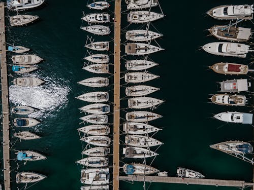 Kostenloses Stock Foto zu boote, docking-bereich, dockt