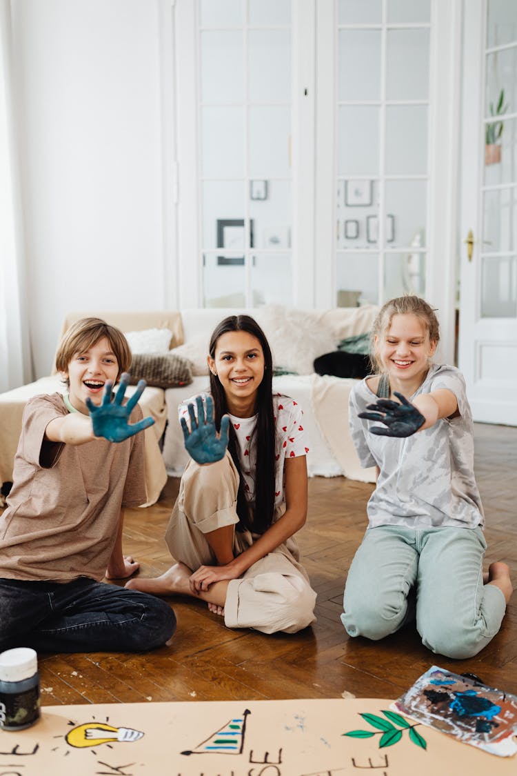 Young People Getting Their Hands Dirty