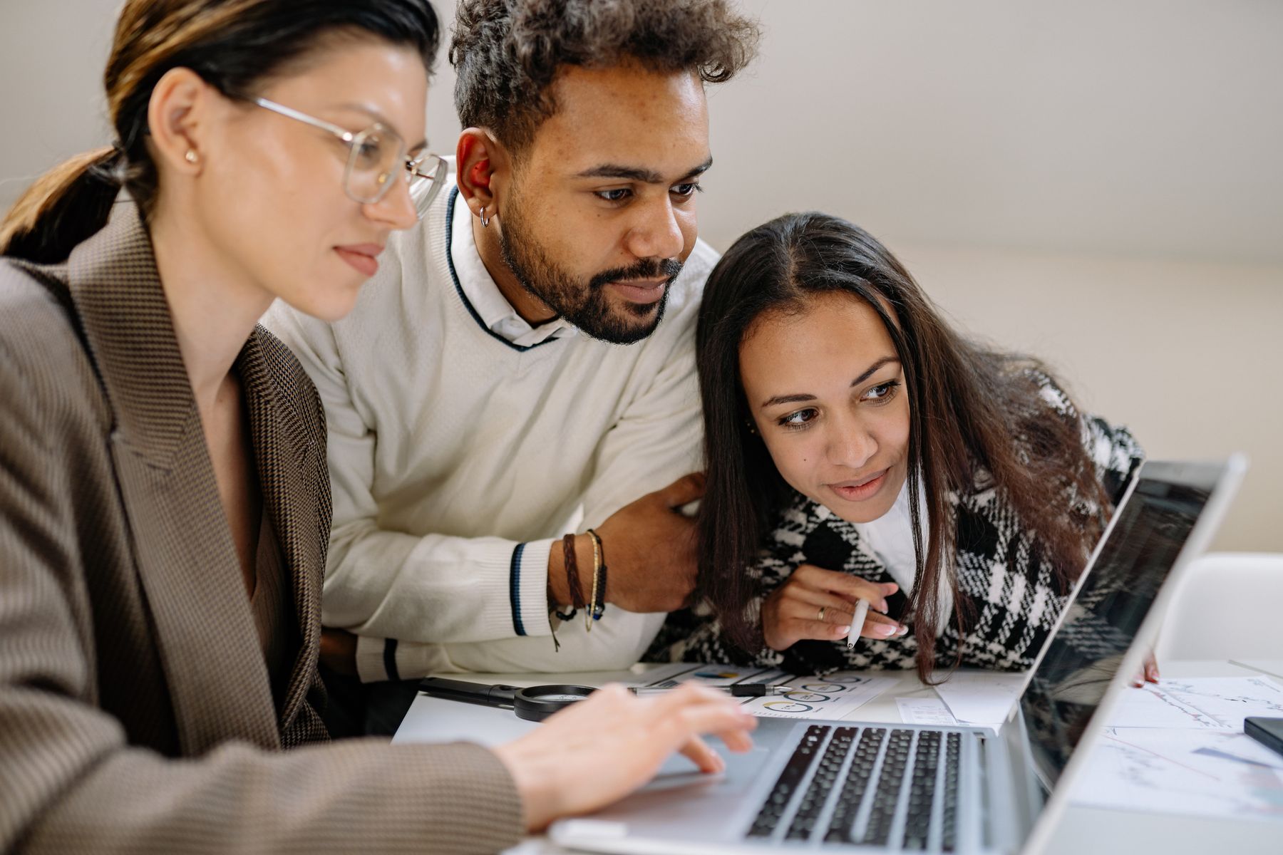 Agency delivery team collaborating on client project