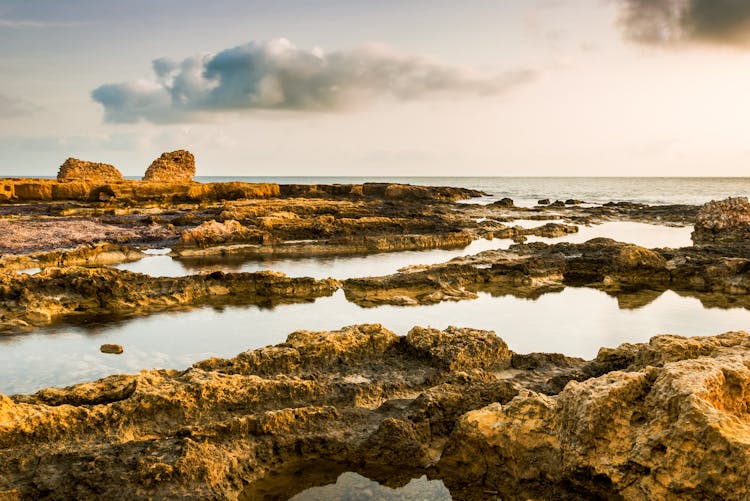 Rock Pools In Tunisia