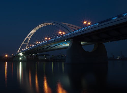 Δωρεάν στοκ φωτογραφιών με αρχιτεκτονική, γέφυρα, Νύχτα