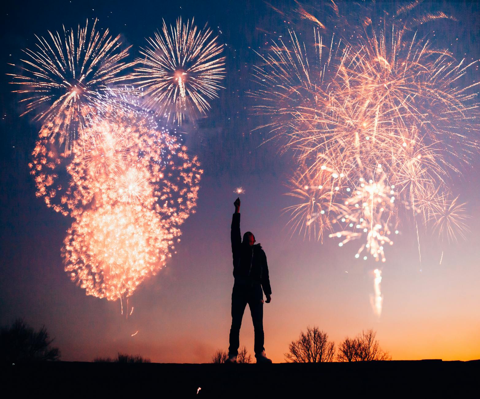 celebrando el año nuevo