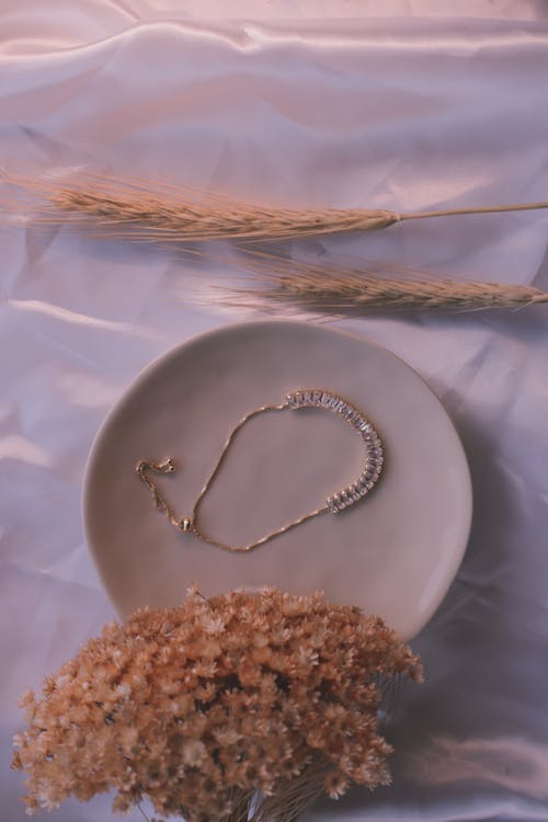 Flowers and Necklace