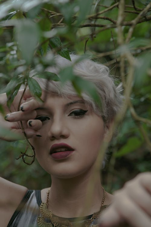 Woman with Dyed Hair