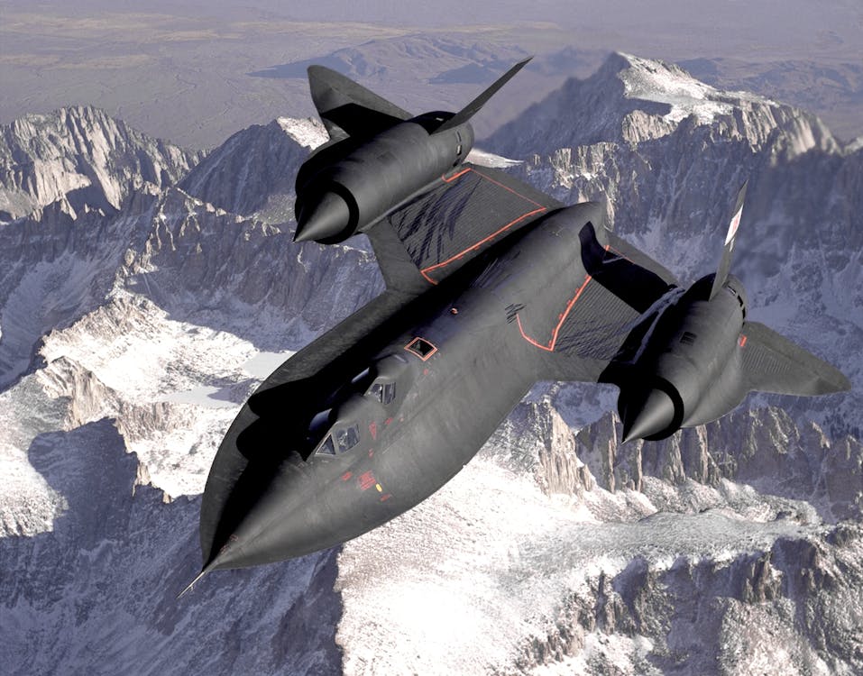 Ücretsiz Gökyüzünde Uçan Siyah Jetplane Stok Fotoğraflar