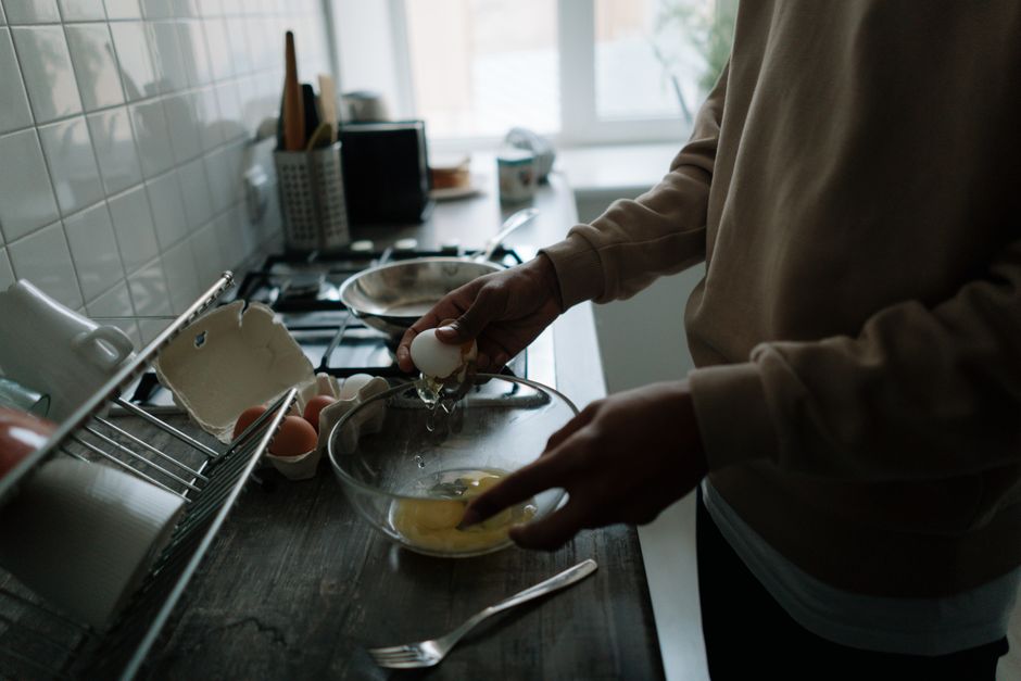at the kitchen counter before breakfast the visible routine is simple but the preparation happens too late lifestyle photo 2