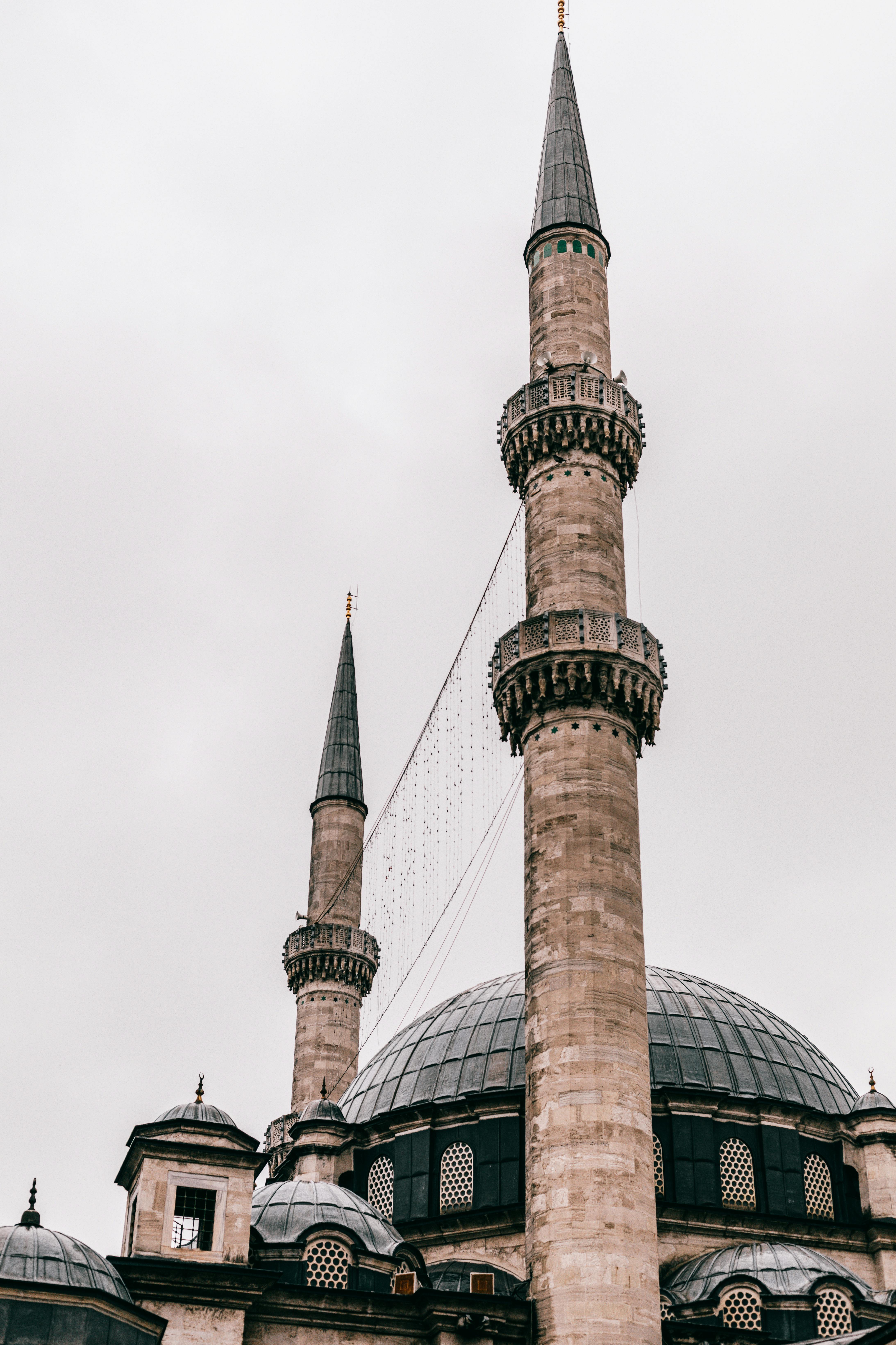 mosque under gloomy skies