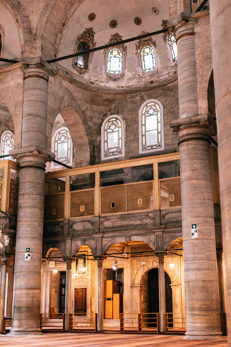 Brown Concrete Dome Building Interior