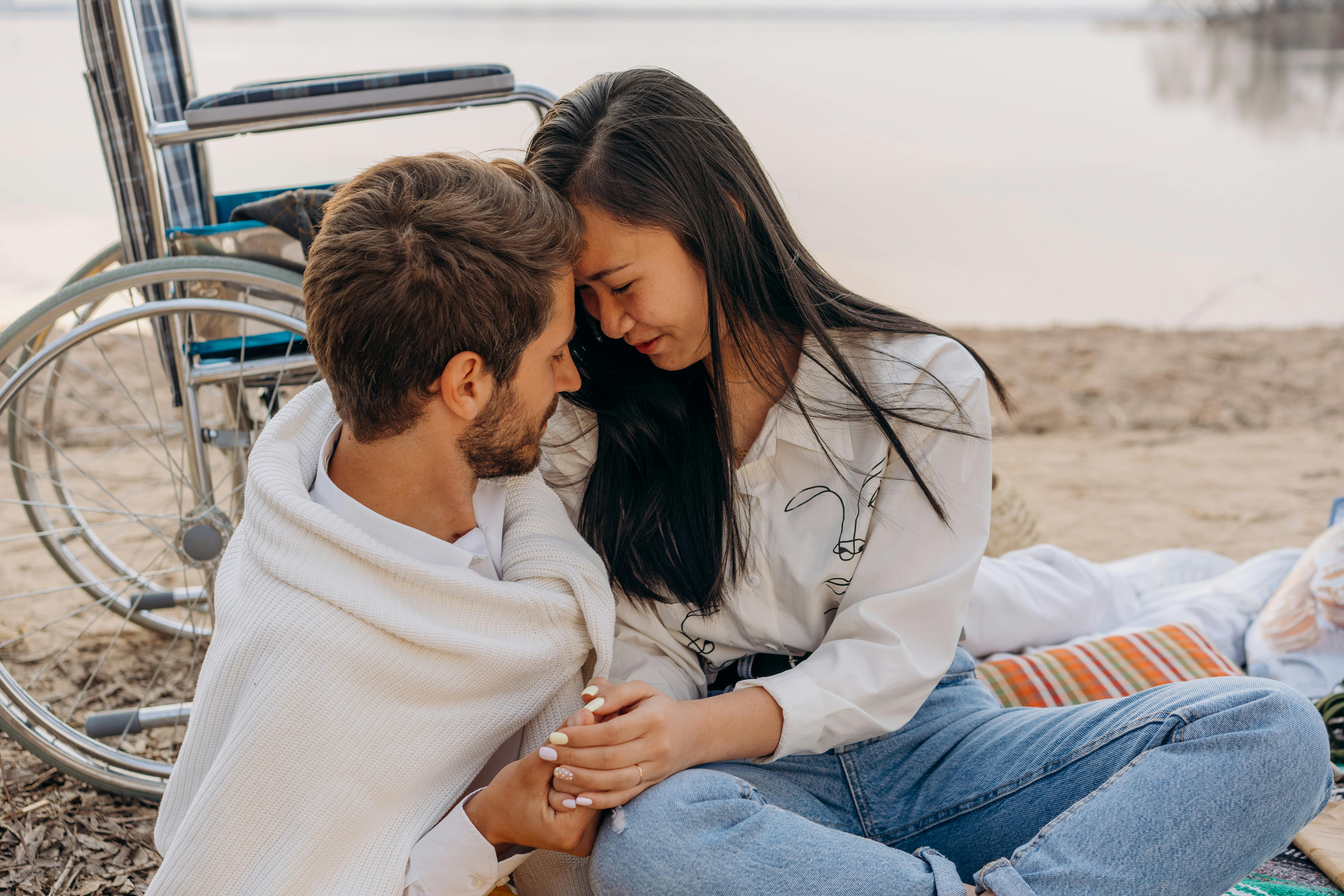 Man Caressing the Woman's Hair · Free Stock Photo Man Caressing the Woman's Hair · Free Stock Photo