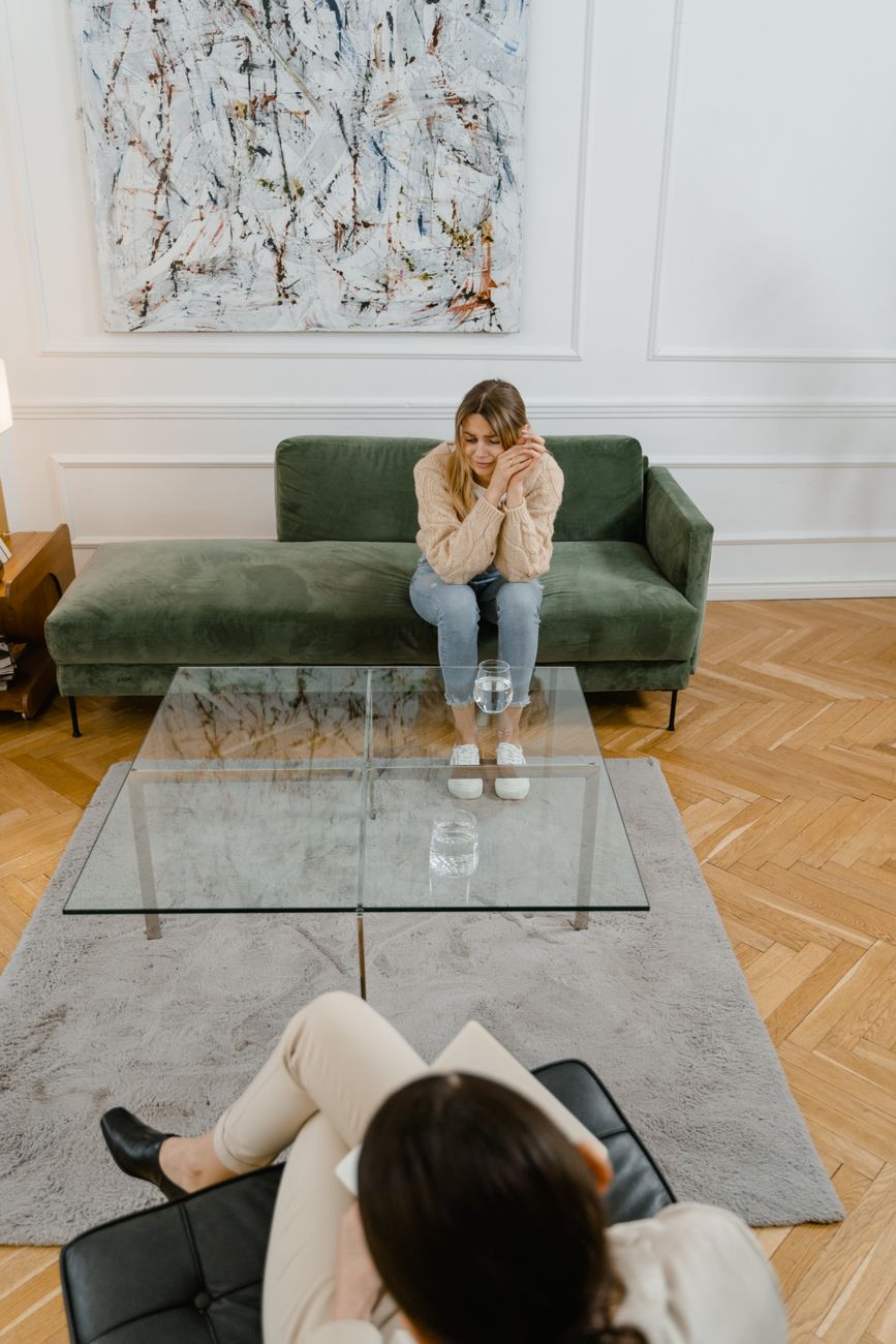 A Woman in a Therapy Session · Free Stock Photo