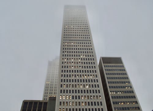 Free stock photo of building, fog, foggy