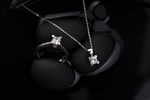 Diamond Ring and Necklace with Pendant
