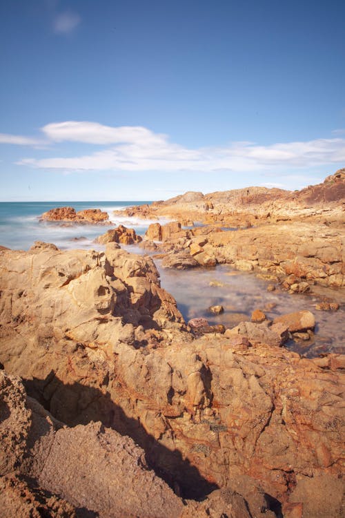 Bedrocks of the Sea Along Coastline