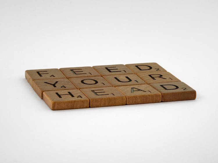 Wooden Letter Blocks On White Surface