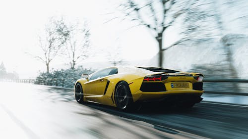A Fast Supercar on the Road