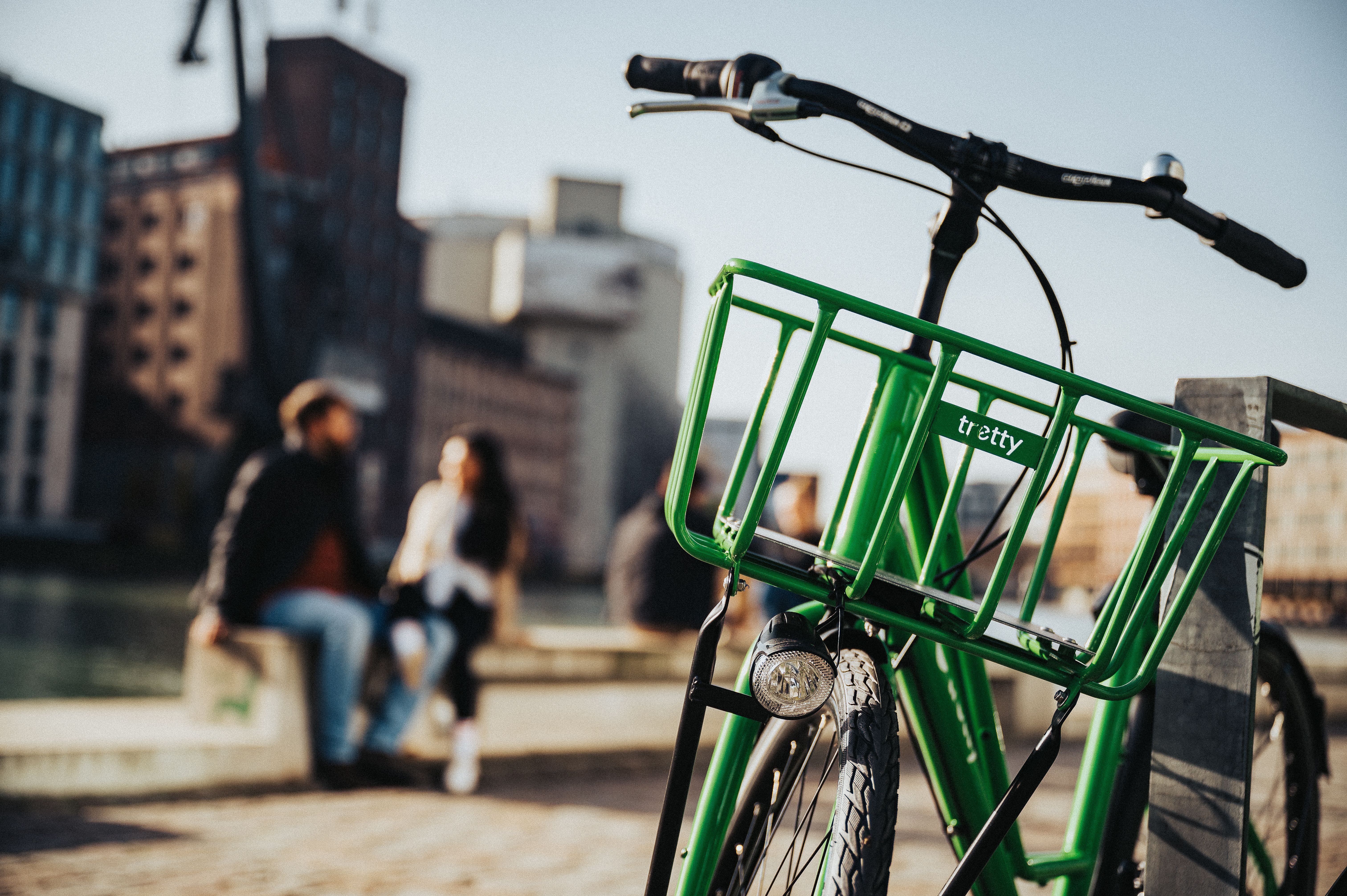 Detail van elegant fietsontwerp