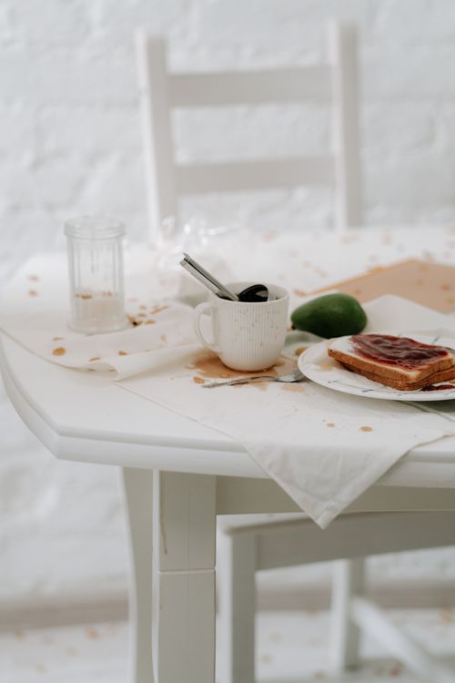 A Table in a Mess · Free Stock Photo