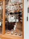 A Glass Window with Decorations