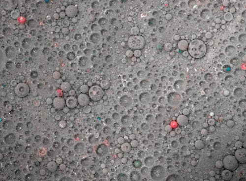 Бесплатное стоковое фото с крупный план, пузыри, серый