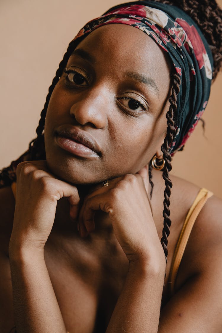 Beautiful Woman With Braids And Headband