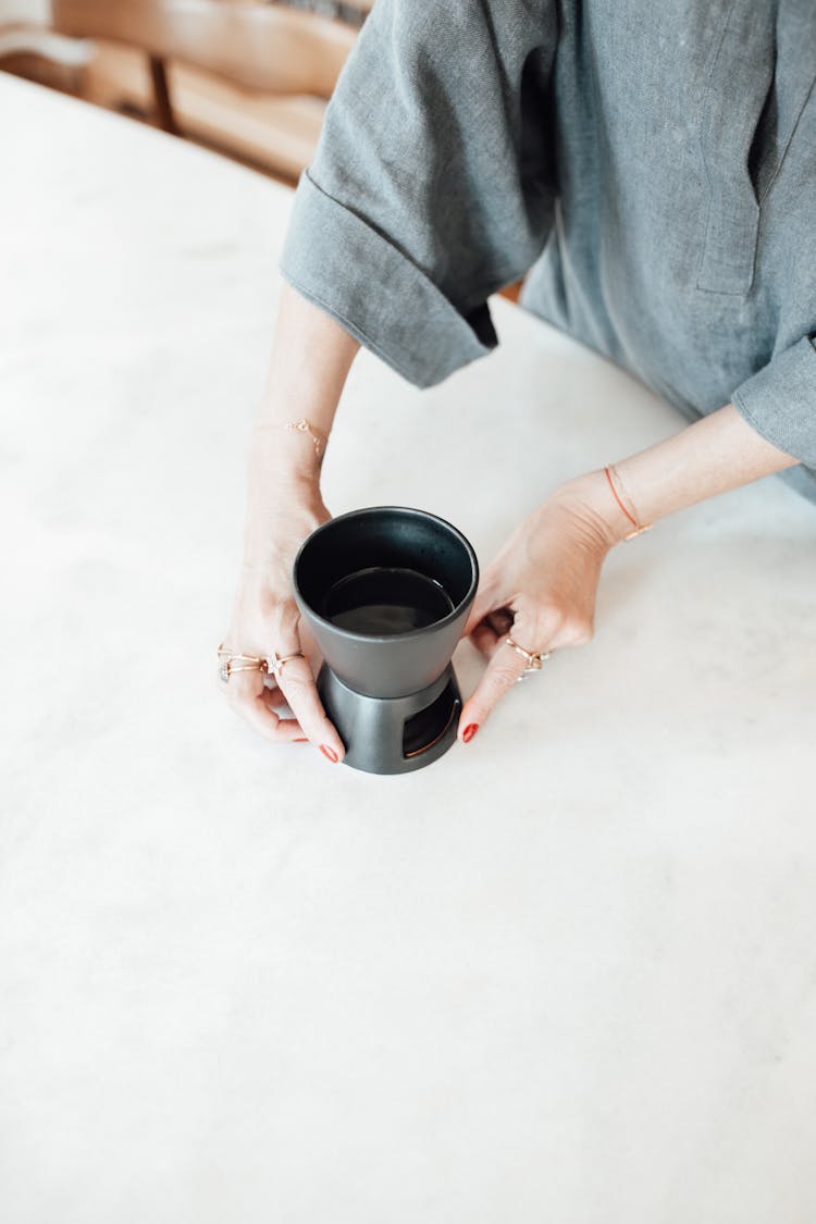 Woman Hands Holding Mug