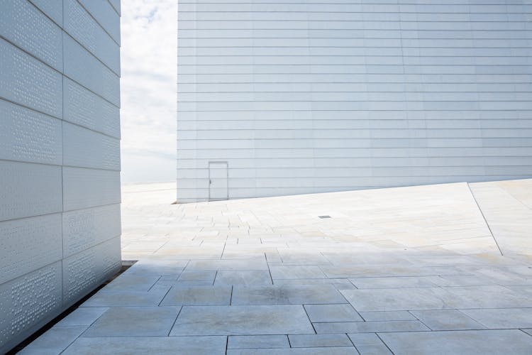 White Pavement And Building