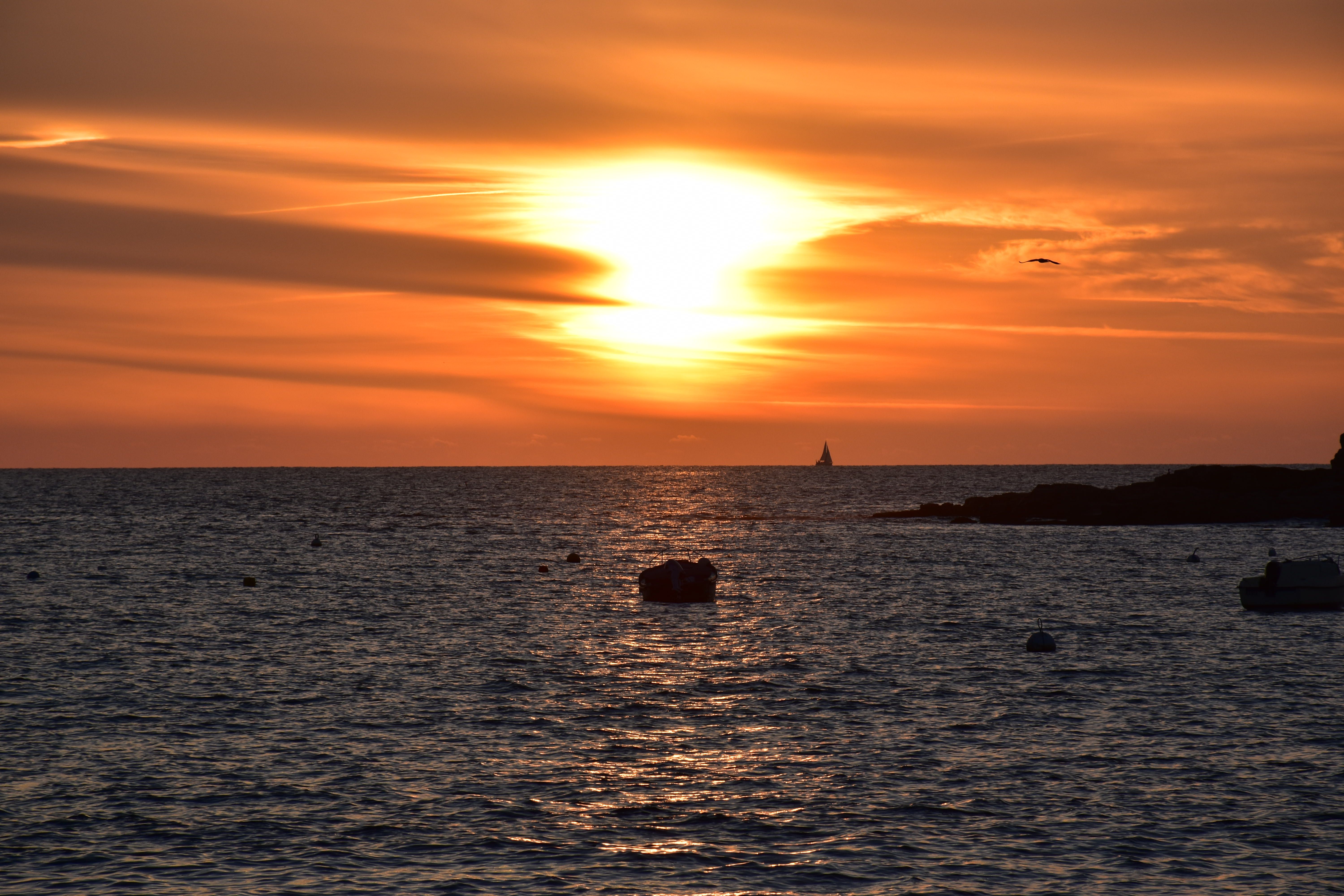 Photo of the Sea during Sunset · Free Stock Photo